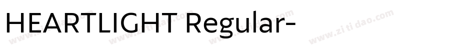 HEARTLIGHT Regular字体转换